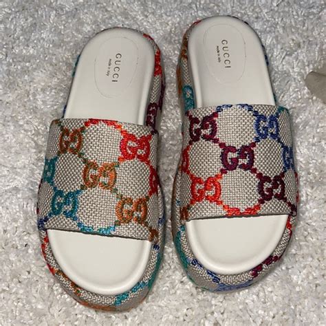 gucci platform slides poshmark